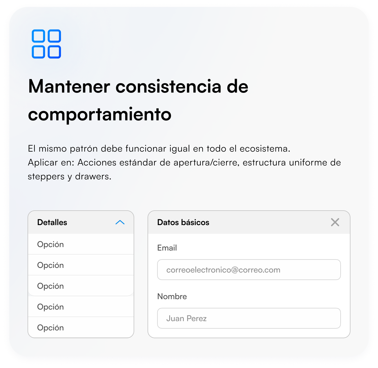 Infocorp - Mantener consistencia de comportamiento