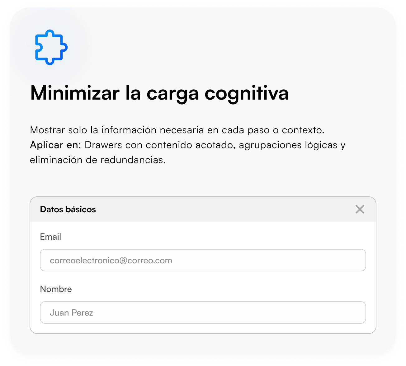 Infocorp - Minimizar la carga cognitiva