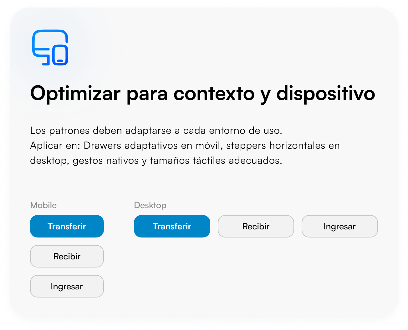 Infocorp - Optimizar para contexto y dispositivo