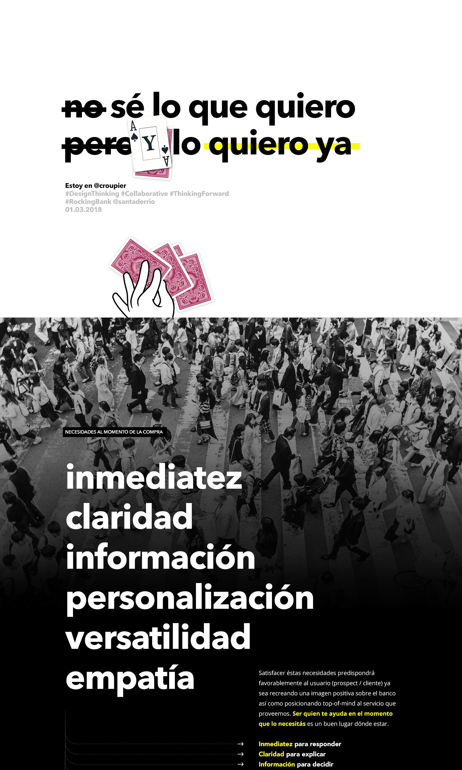 Santander Design Thinking Tarjetas