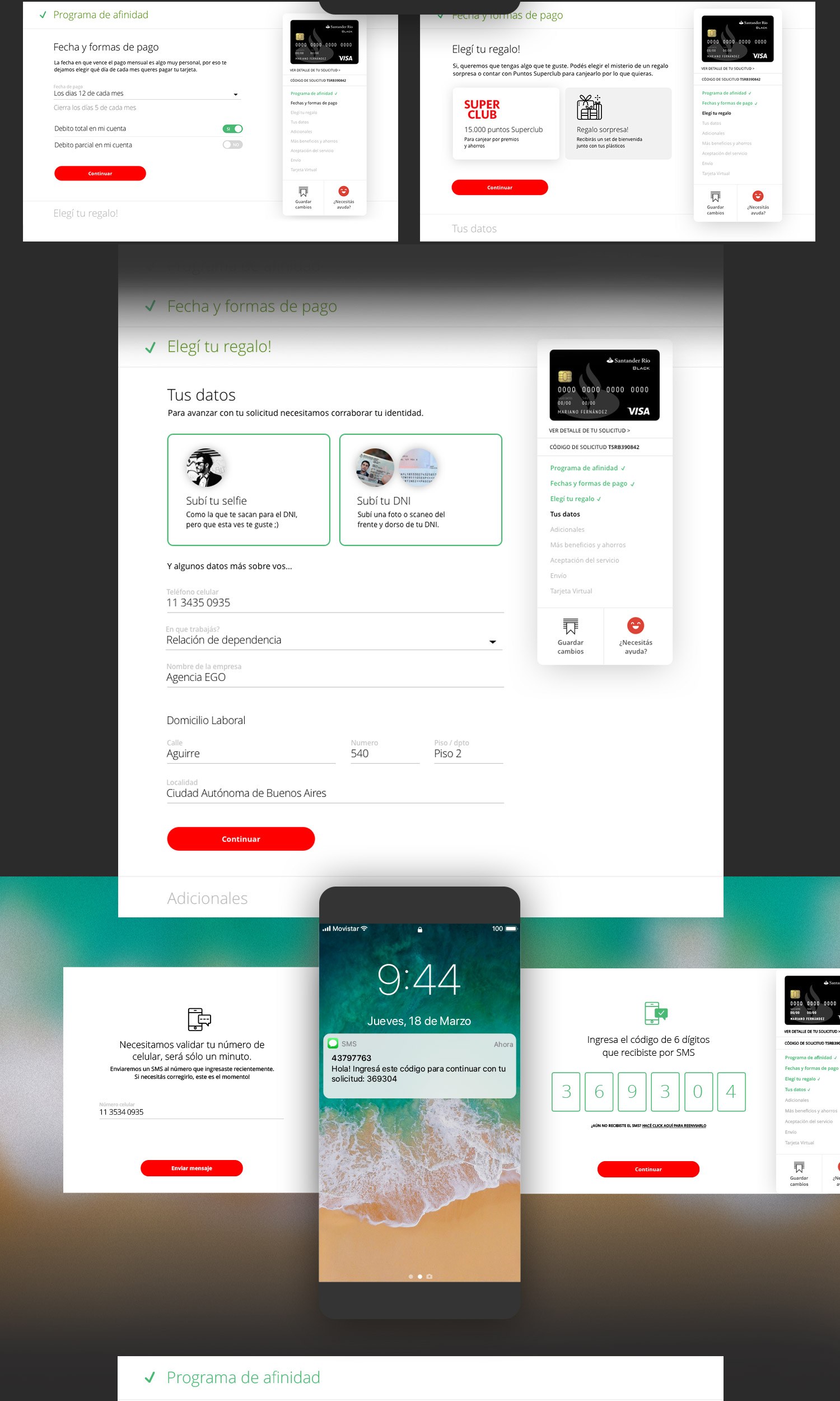 Santander Design Thinking Tarjetas