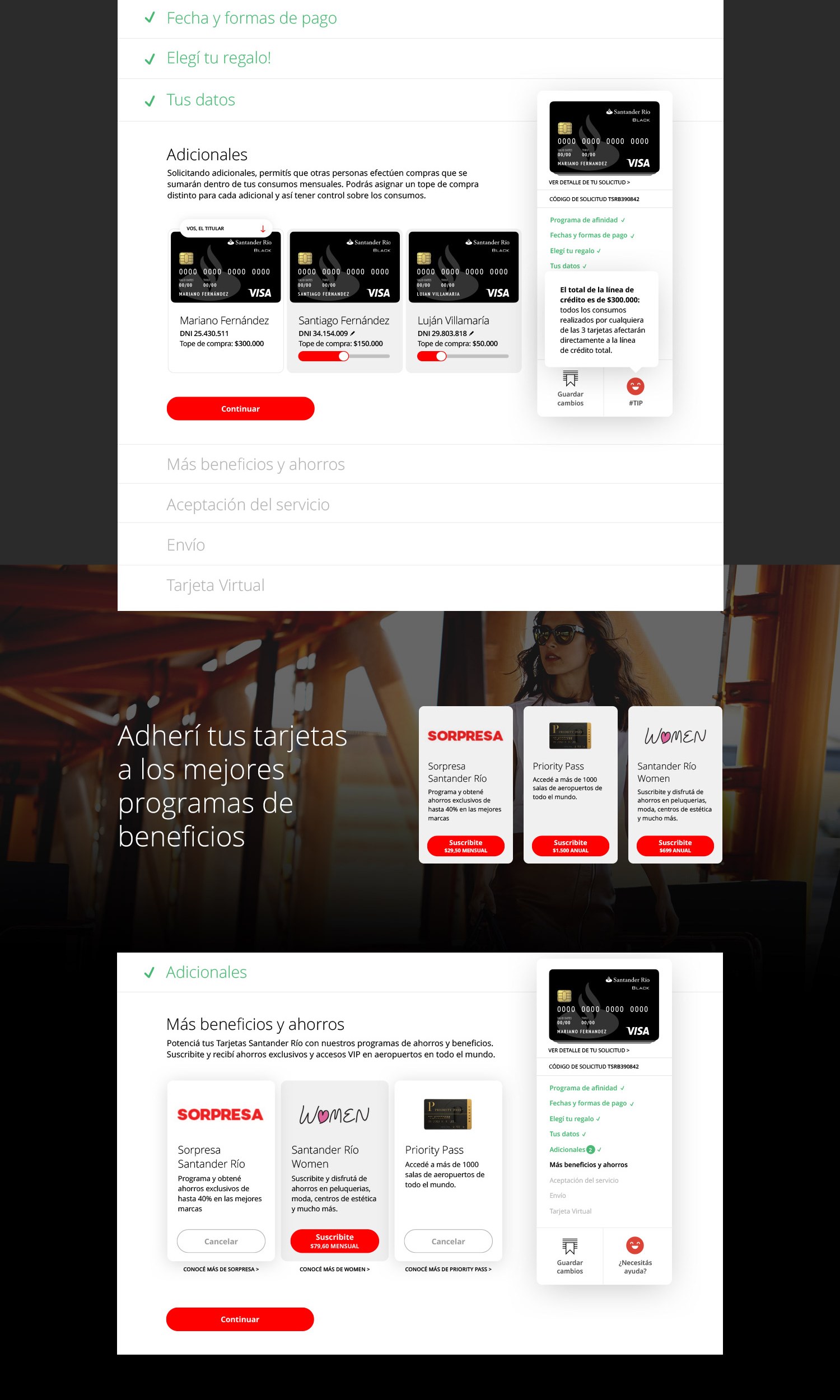 Santander Design Thinking Tarjetas