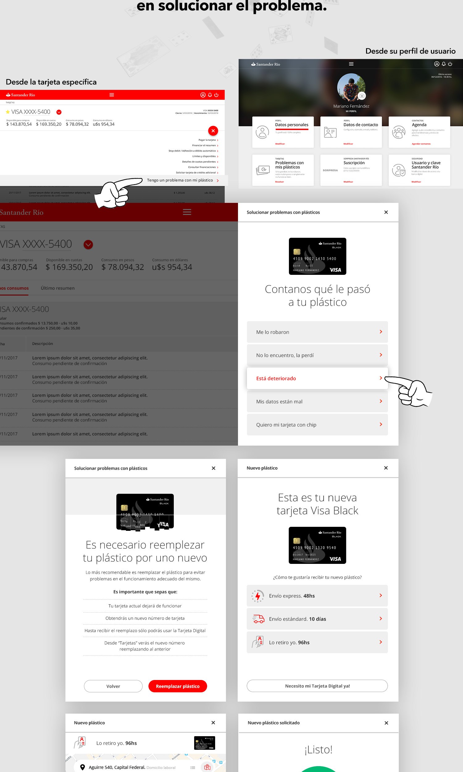 Santander Design Thinking Tarjetas